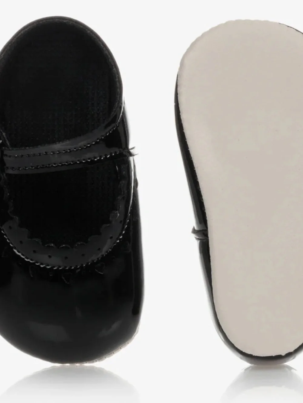 Baypods Baby Girls Black Patent Pre-Walker Shoes (Size 3-6M)